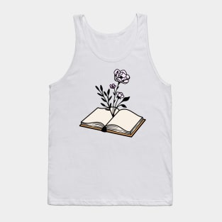 Floral book Tank Top